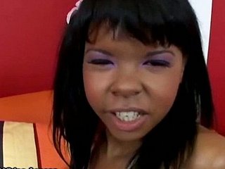 Cute Coal-black Sweeping Blowjob