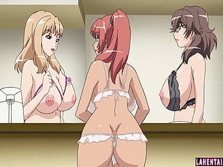 Ba babes hentai titted lớn