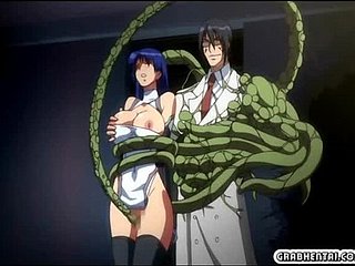 hentai awek ditangkap dan digerudi oleh sesungut anime berbulu