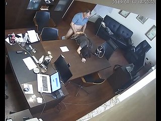 Russian Ketua Setiausaha Fucks Di Pejabat Cam Tersembunyi