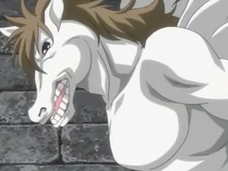Anime Babe nghèo bị nghẹt bởi quái vật