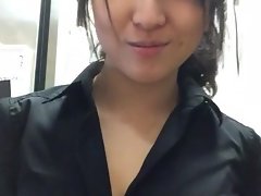 Korean girl optimistic convenient personate