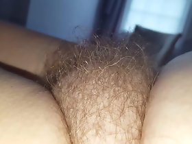 그녀의 부드러운 피곤 털이 부시 이른 아침에 노출