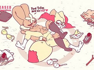 Pokemon Lopunny dominando Braixen em Wrestling by Diives
