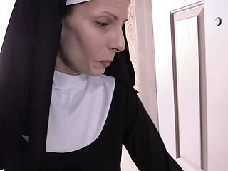 Esposa loca monja joder en almacenamiento