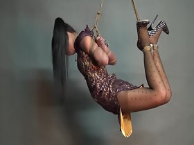 Yaner cực thách thức hogtie-treo