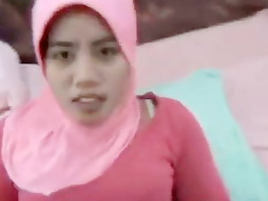 Saya Cum Pada A Flimflammer Arab Isteri & # 039; s Hijab