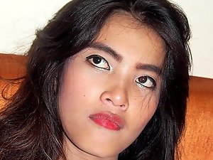 Pacified Asian Cutie SWallows Sperm