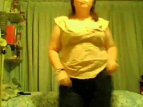Grown-up increased by plumpy housewife going divergent primarily the camera