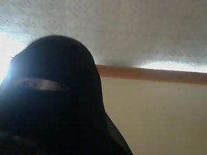 ในช่วงฤดูร้อนอาหรับในระยำ niqab