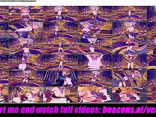 Genshin Impact - Fischl - เสื้อผ้าเต้นรำเซ็กซี่ Xray + เซ็กส์โกหก Doggystyle (3D HENTAI)