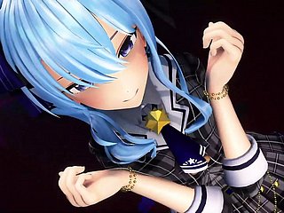 Isei - napalony taniec + ręczna robota + seks (model niczyj) (HENTAI 3D)