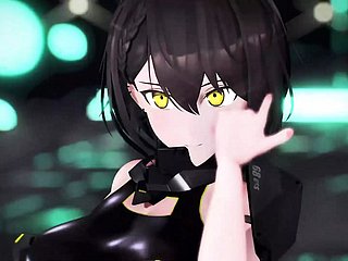 Dense Sex-Android - การเต้นรำสุดฮอต + การถอดเสื้อผ้าแบบค่อยเป็นค่อยไป (3D HENTAI)