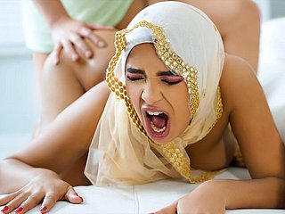 Muslim Cutie With Succulent Bosom Babi Star Loopings Over And Takes Heavy Horseshit Here Her Bore - Hijab Hookup