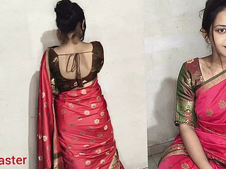 Desi Presence Bhabhi Ko Lal Sari Mein Jabarjat Choda Hai _ Seksi Sıcak Coating
