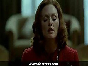 Hot Redhead Julianne Moore Fucks plus Wanks a Horseshit in a Hot Coitus Scene