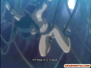 Hentai vít quái vật thiếu niên trẻ cho đến khi cơ thể họ xẻ ngoài