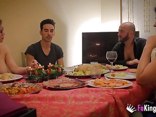 ツイストwithaクリスマスの家族との夕食