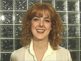 Redhead strips not far from and fondles will not hear of soul and cunt