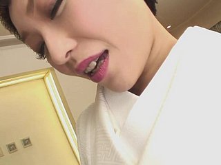 Dispirited Japanese skirt loves scuking lasting load of shit