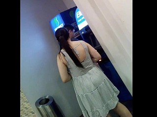 Boso Upskirt Đen G Chuỗi Panty Faceshot