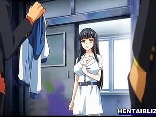 Colegiala hentai duro empujado por el cum pinchada y facial por bandidos