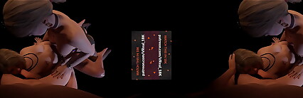 VReal 18K Spitroast with Lesbian Strapon in missionary position - FFM, Super Girl, Harley Quinn, Dude